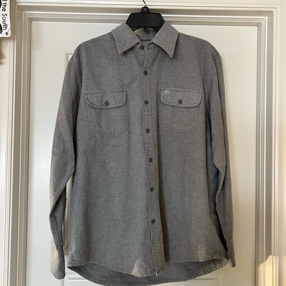 Timberland Heather Grey Button Down